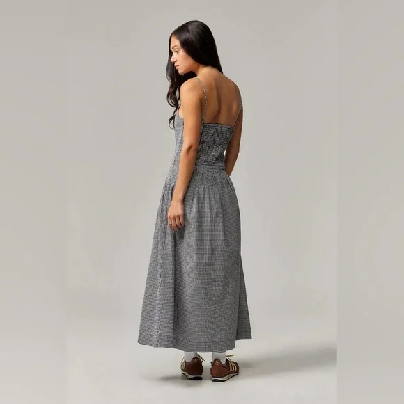 NWT Damson Madder Persephone Midi Dress in Black Gingham UK 16 / US 12 - Picture 4 of 16